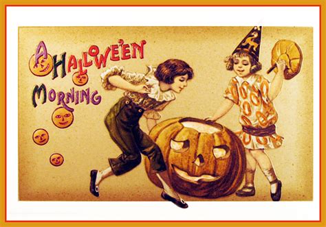 14 Vintage Halloween Postcards And Halloween Poems Free Printable