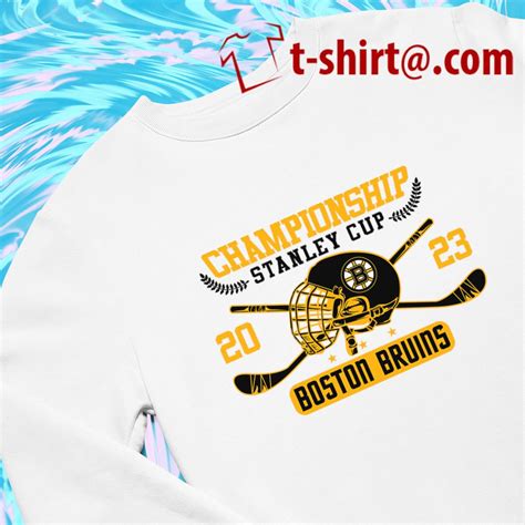 Boston Bruins Ice Hockey 2023 Championship Stanley Cup Logo T Shirt