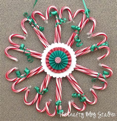 Diy Candy Cane Heart Wreaths