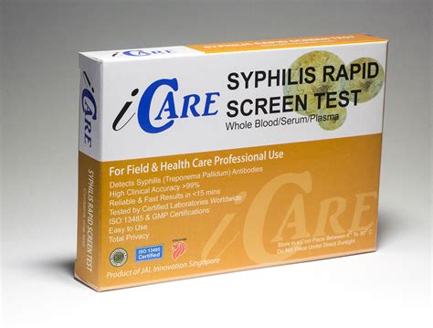 Icare Rapid Syphilis Test Kit Fast Results With High Accuracy