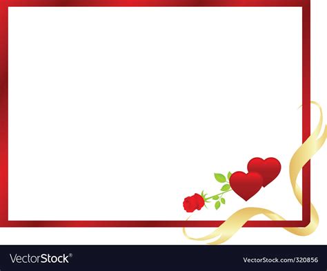 Valentine Frame Royalty Free Vector Image Vectorstock