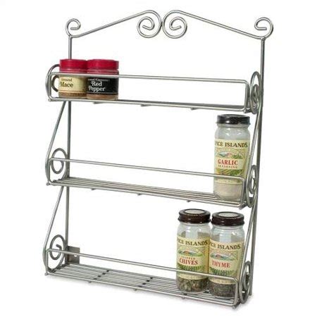 Find great deals on ebay for stainless steel wall shelves. Spectrum Diversified Scroll Wall-Mounted Spice Rack in ...