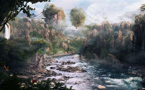 Movieavatar305305 Fantasy World Landscapes Concept Art Avatar Scenes