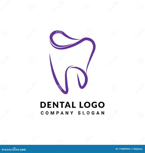 Dental Logo Designcreative Dentist Logo Stock Vector Illustration Of