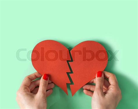 Broken Heart Stock Image Colourbox