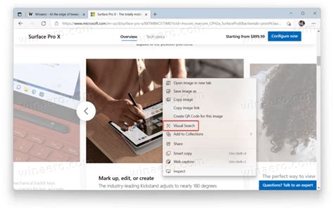 Microsoft Integrates Bing Visual Search Into The Edge Browser
