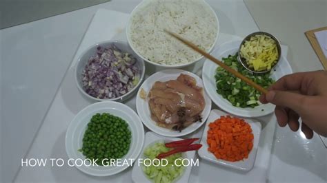 Used it as a side dish to sweet and sour chicken. Chinese Chicken Fried Rice Recipe - YouTube