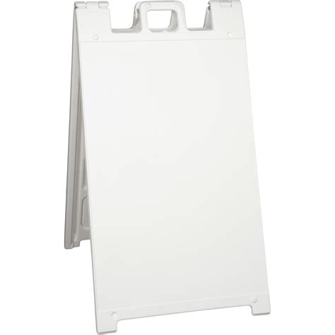 Plasticade Signicade Sign Frame — White 25inl X 45inh Model 130 W