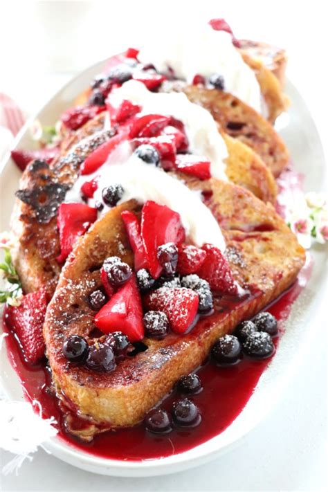 French Toast With Berry Syrup Dash Of Savory Cook With Passion