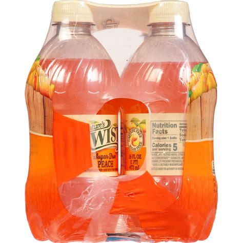 Natures Twist Peach Sugar Free 6 Pack 16 Fl Oz Delivery Or Pickup