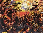 Carlo Carrà - Anarchist Galli's funeral | Dynamic painting, Italian ...