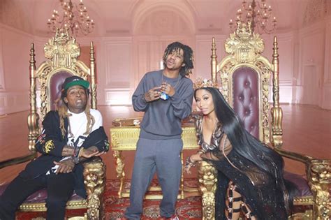 Nicki Minaj And Lil Wayne Joke Around On Set Of No Frauds Videos