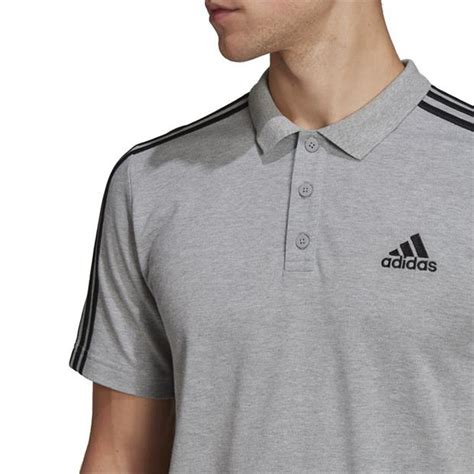 Adidas Mens Cotton 3 Stripes Polo Shirt SportsDirect Com USA