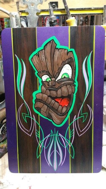 Luke Dean Tiki Art Surf Art Pinstripe Art