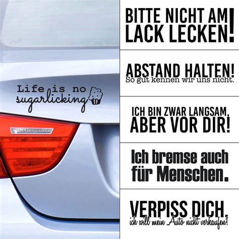 Auto Aufkleberautosprüche Heckscheibe Sprüche Witzig Lustig Sticker