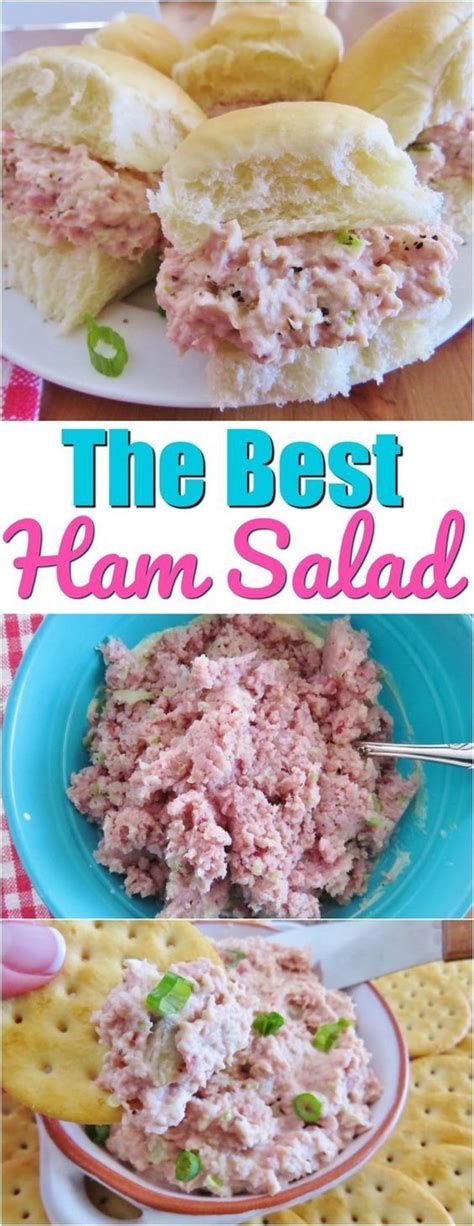 If you want more mayo, add it 1 t at a time to the desired consistency. The best ham salad | Recipe | Ham salad recipes, Food ...