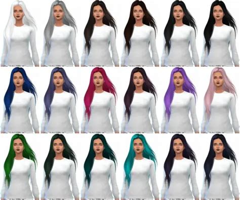 Sims 4 Hairs ~ Miss Paraply Skysims 251 Hairstyle Retextured