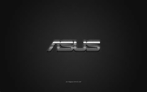 Download Wallpapers Asus Logo Silver Shiny Logo Asus Metal Emblem