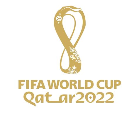 Fifa World Cup Qatar 2022 Gold Official Logo Mondial Champion Symbol