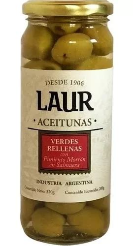 Aceitunas Verdes Laur Rellenas Con Pimiento Morron 200 Gr Mercadolibre