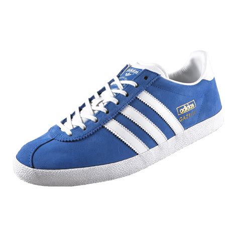 Adidas Originals Mens Gazelle Og Classic Retro Trainers Blue Authentic