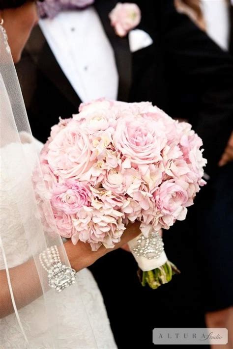 Blush Wedding Hydrangea And Peonies Bouquet 2061084 Weddbook