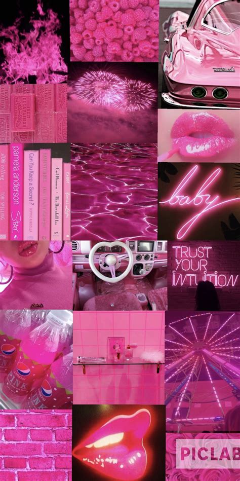 Pink Aesthetic Background Neon Hot Pink Aesthetic Wallpapers