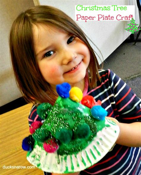 Paper Plate Christmas Tree Craft For Kids Ducks N A Row