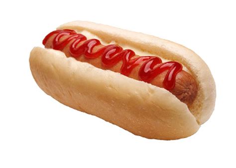 A Hot Dog With Ketchup And Mustard On It