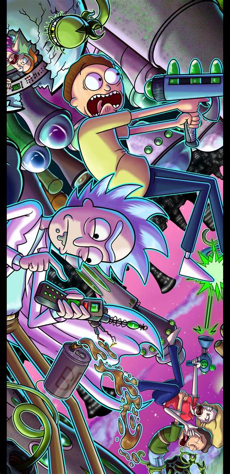 Rick and morty background rick morty and man sky mashup wallpaper taken from. Rick and Morty Psychedelic Wallpapers - Top Free Rick and ...