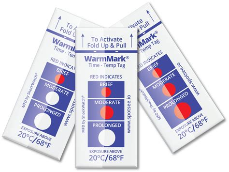 Warmmark Temperature Indicator 20°c 68°f