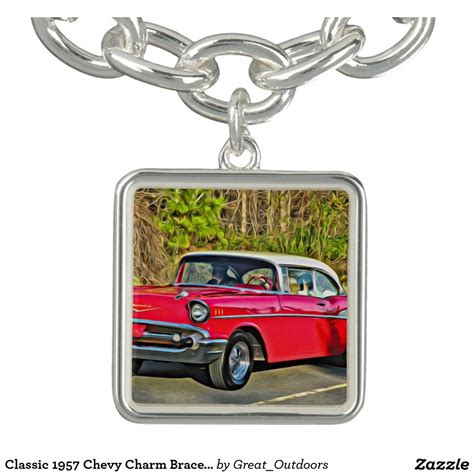 Classic 1957 Chevy Charm Bracelet Photo Charm Bracelet
