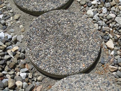 Round Concrete Stepping Stones Westbank Okanagan