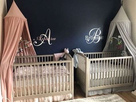 46 Unique Nursery Room Ideas For Baby Twins Twin Baby Rooms Baby