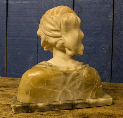 Antiques Atlas Alabaster Marble Bust Of A Lady 19th Century