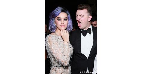 Katy Perry Helped Sam Smith Celebrate His Multiple Wins At The Celebrities At Grammy Awards