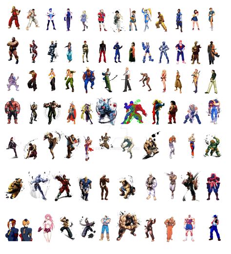 Street Fighter All Characters Street Fighter Characters By Reinfall