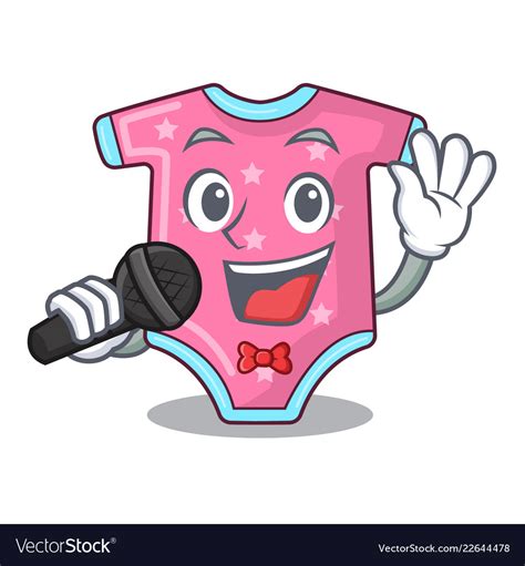 Singing Cartoon Baby Clothes For The Newborn Vector Image