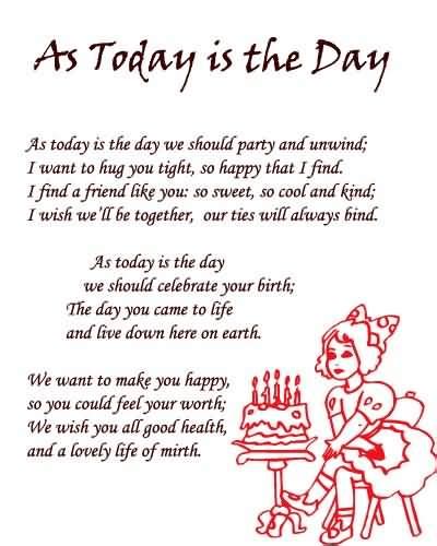 Awesome Birthday Poems For Girl Nice Wishes