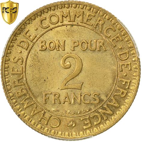 481938 Coin France Chambre De Commerce 2 Francs 1923 Paris