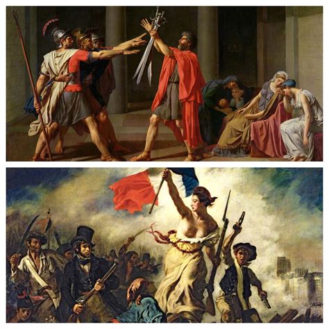 Two Iconic French Paintings From The Louve That Contrast Neoclassicism