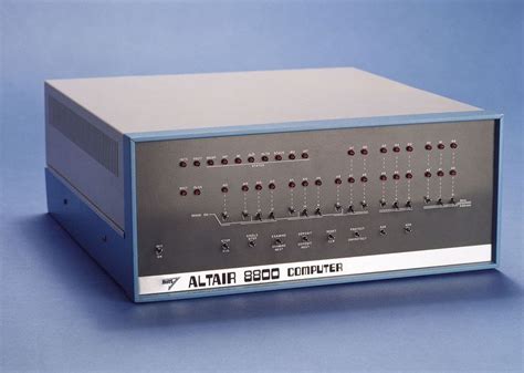 This Was The Very First Personal Computer The Altair 8800 Released