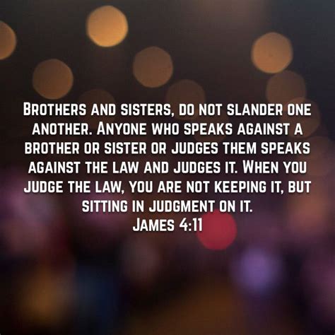 James New International Version Niv Judge Sisters Slander