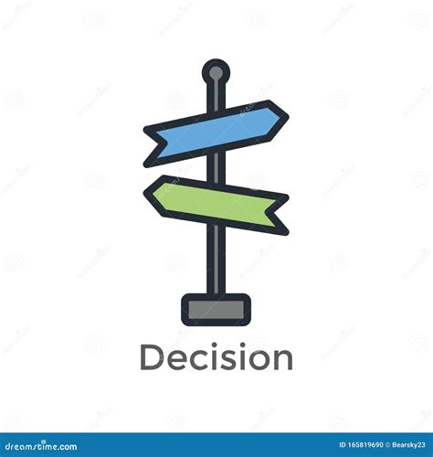 Arrow Directional Way Sign Depicting Making A Decision Or Choice Icon