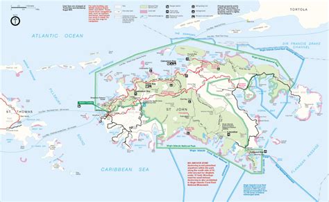 Map Of St John Us Virgin Islands Johns Island Island Map Island