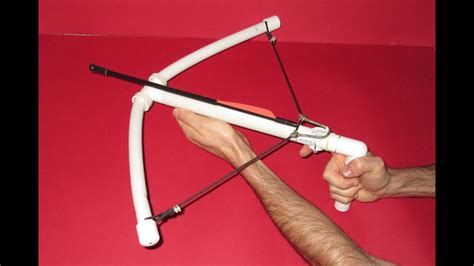 How To Make A Crossbow Homemade Pvc Crossbow Youtube