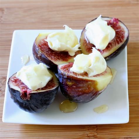 Figs With Mascarpone And Honey Liz The Chef