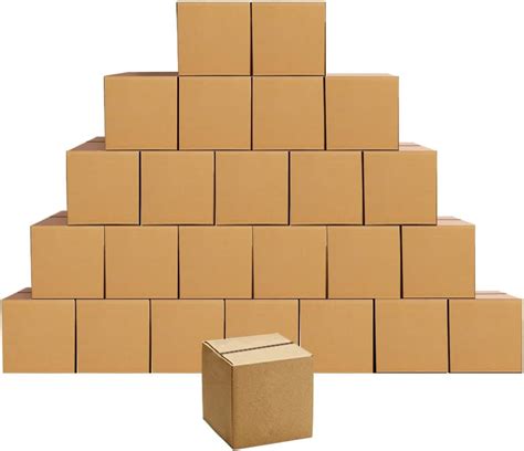 shipping boxes small 4 x 4 x 4 inches cardboard boxes 25 pack amazon ca office products