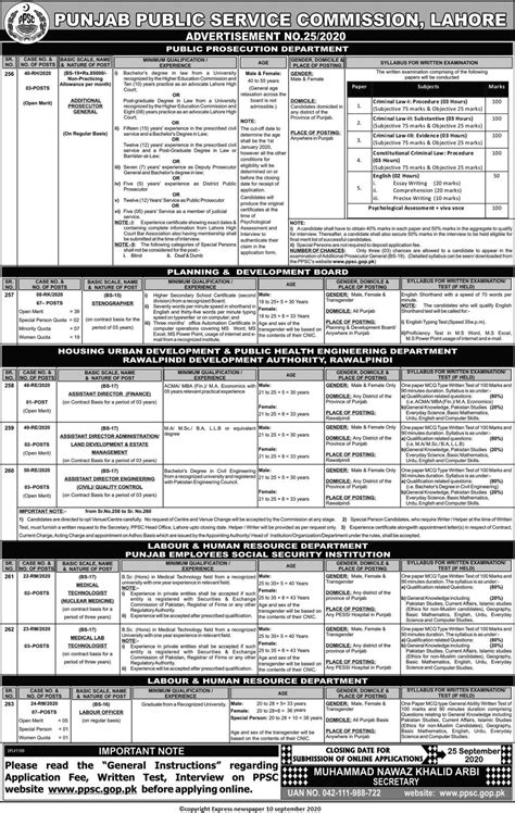 Punjab Public Service Commission Latest jobs 2020 - 80+ Latest jobs 2020 Announced - Latest Jobs ...