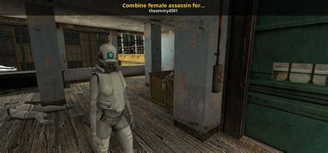 Combine Female Assassin For Alyx With Blue Eye Half Life 2 Mods